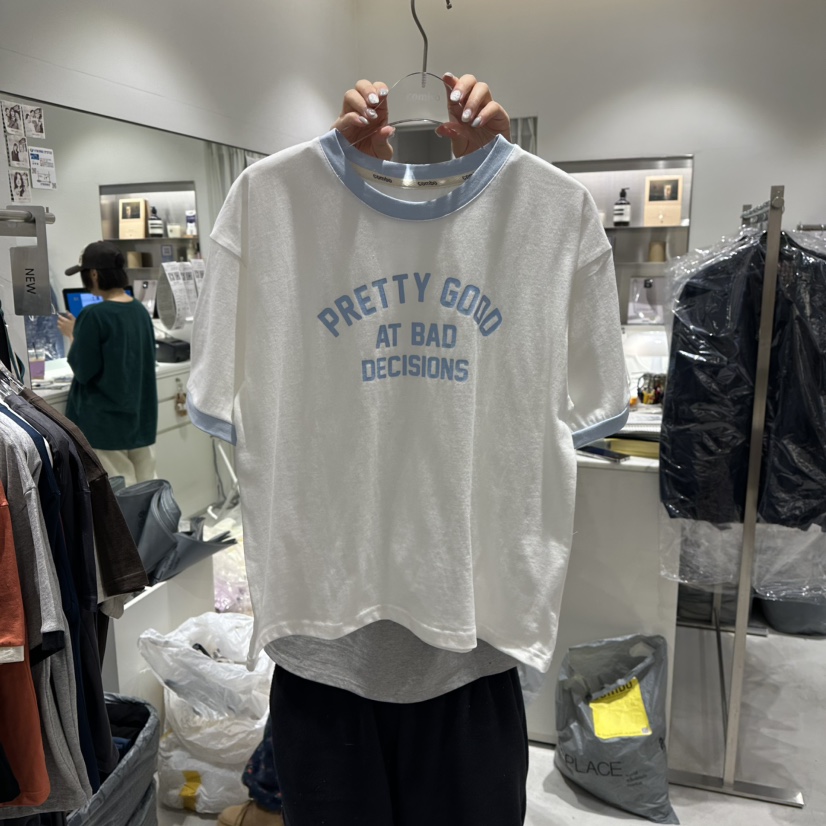 COMBO東大門直郵㊣女士新品休閑時尚人氣職業推薦熱賣T恤春款COM_BOT恤圖色1