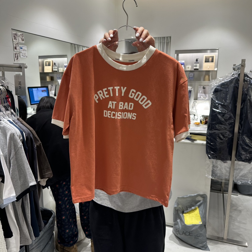 COMBO東大門直郵㊣女士新品休閑時尚人氣職業推薦熱賣T恤春款COM_BOT恤圖色2