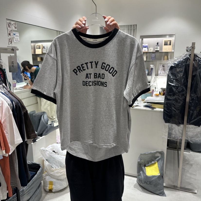 COMBO東大門直郵㊣女士新品休閑時尚人氣職業推薦熱賣T恤春款COM_BOT恤圖色3