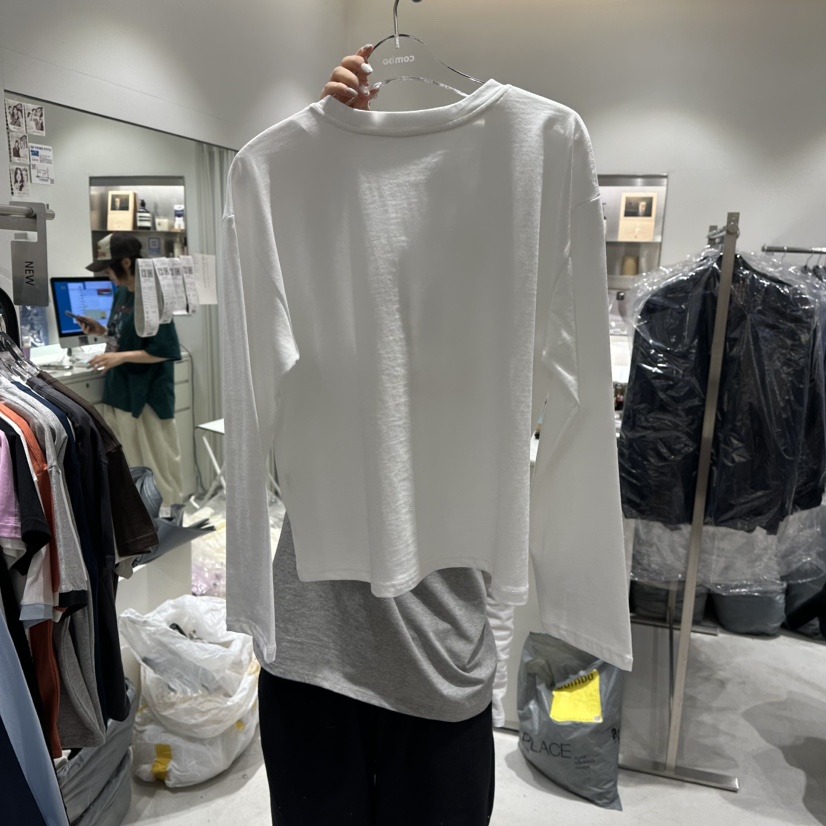 COMBO㊣東大門實拍女士新品真品人氣推薦26春夏長袖T恤春款COM_BO長袖T恤
