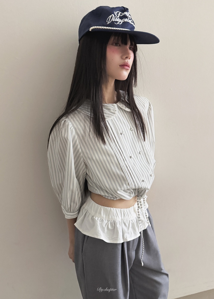 BY CHAPTER東大門直郵㊣女士新款熱賣職業休閑襯衫蕾絲衫春款BY Chapter襯衫/蕾絲衫圖色3