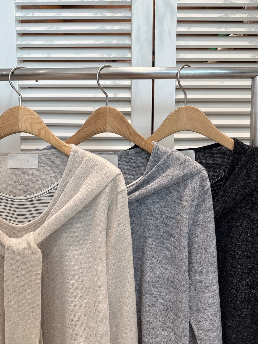 FAVE-L韓國代購㊣女裝新品職業休閑時尚推薦長袖T恤披肩春款FAVE-L長袖T恤