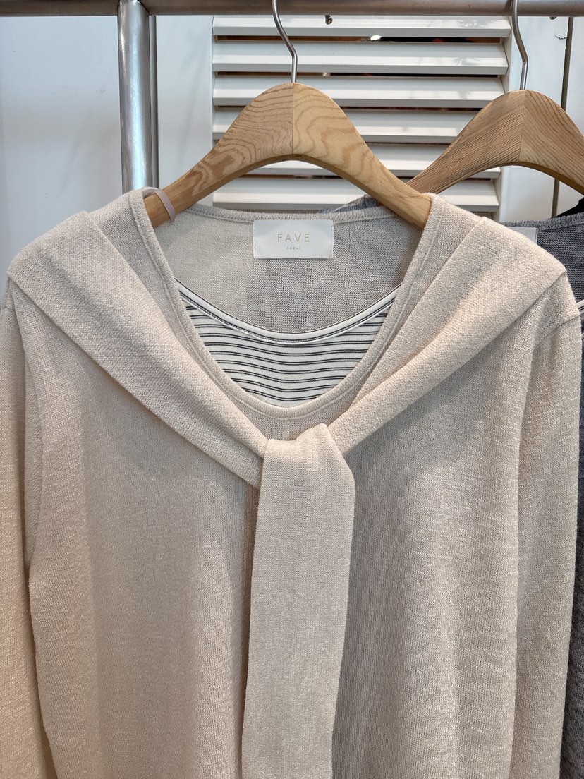 FAVE-L韓國代購㊣女裝新品職業休閑時尚推薦長袖T恤披肩春款FAVE-L長袖T恤