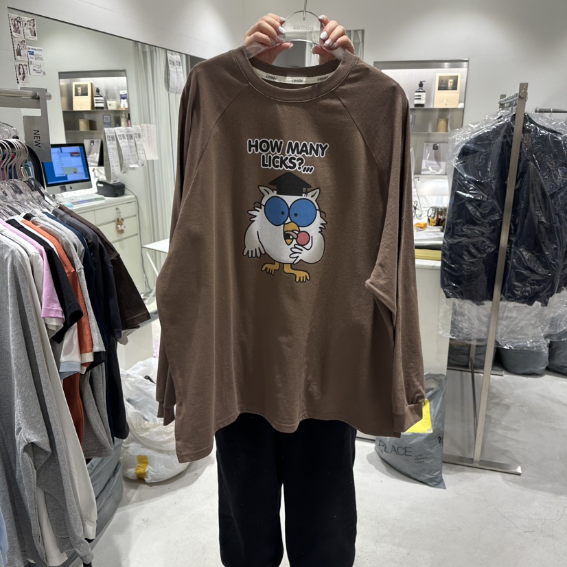 COMBO韓國直郵㊣女裝新品26春夏人氣推薦時尚熱賣長袖T恤春款COM_BO長袖T恤圖色2