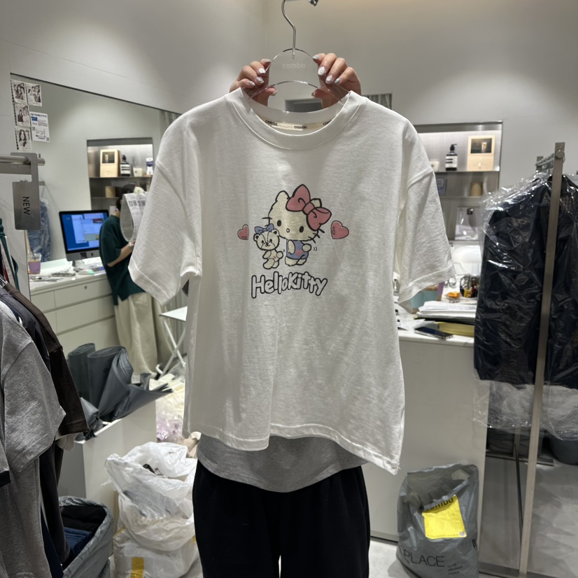 COMBO㊣東大門實拍女裝新品推薦休閑時尚26春夏真品T恤春款COM_BOT恤圖色1