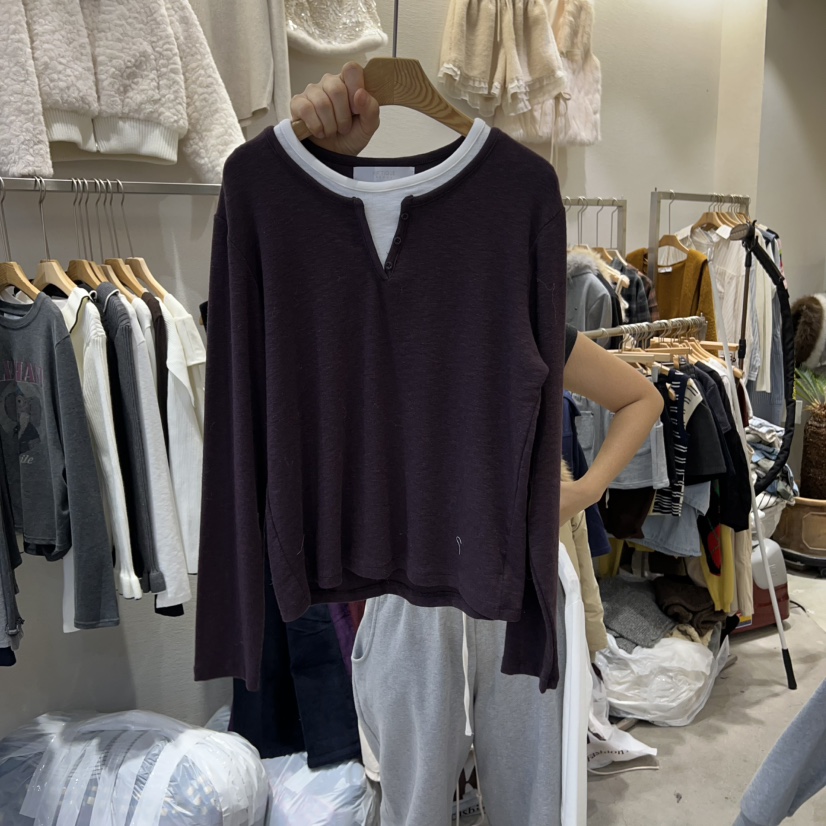 HIPTIQUE東大門直郵㊣女士新品休閑時尚熱賣26春夏推薦長袖T恤HIPTIQUE長袖T恤圖色1