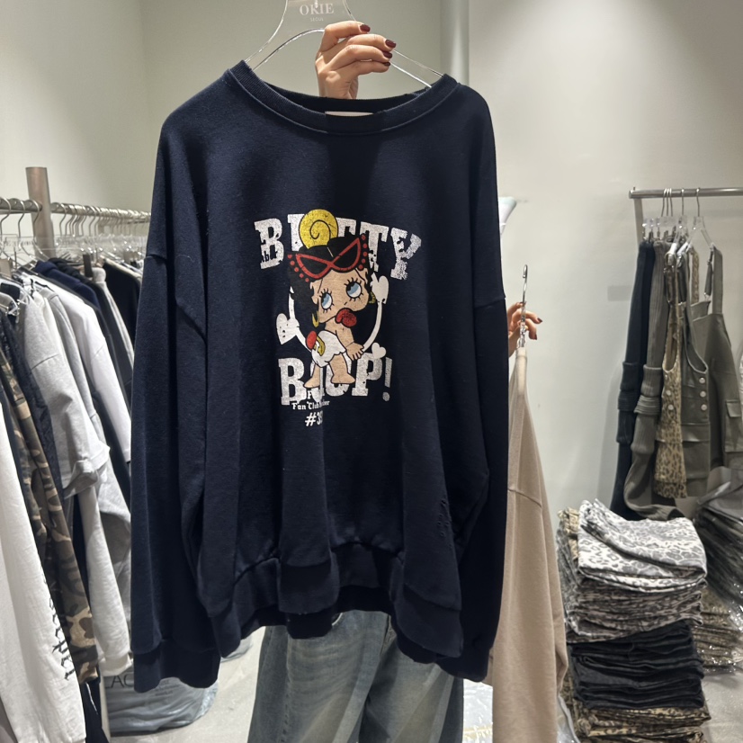 OKIE韓國代購㊣女裝新款休閑26春夏時尚推薦人氣真品衛衣春款OKIE衛衣圖色3