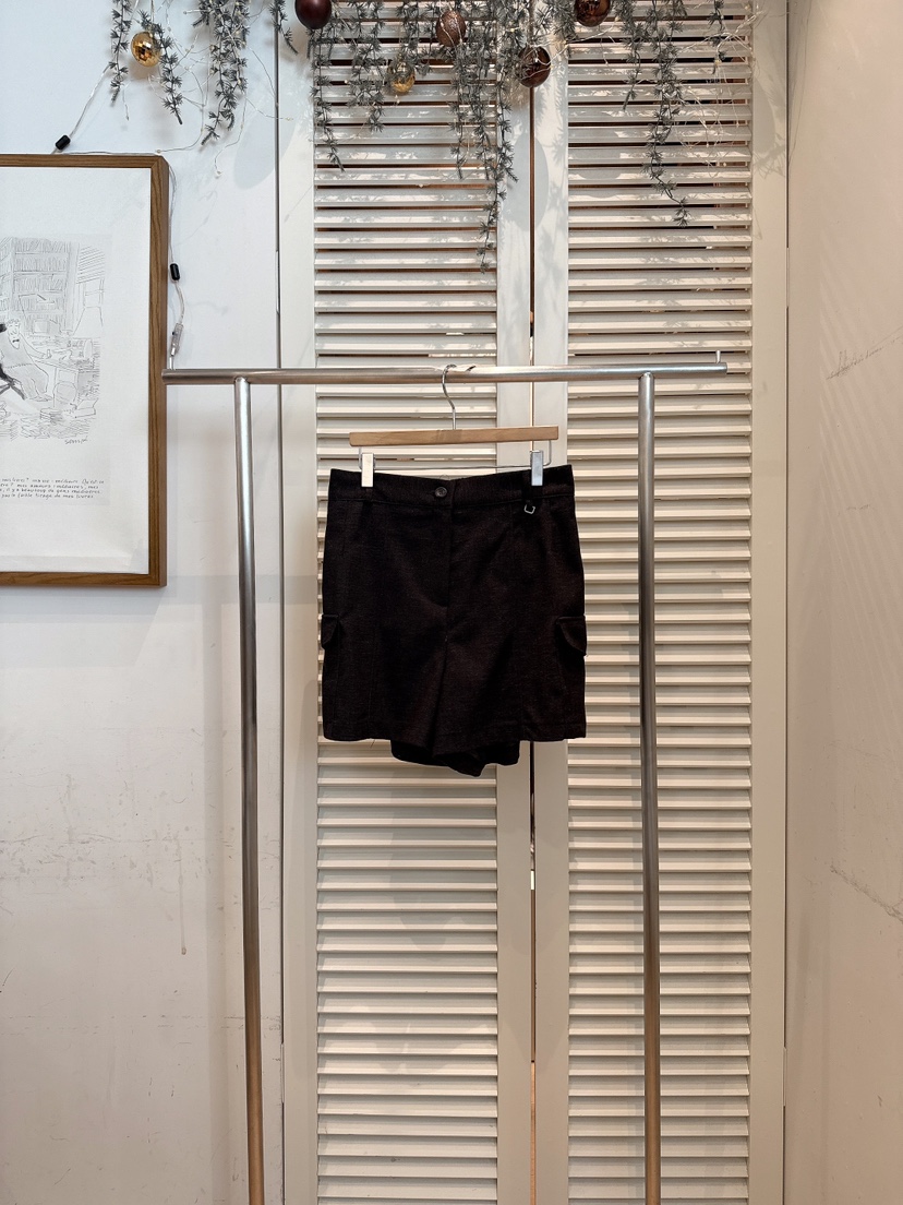 FAVE-L韓國直郵㊣女裝新品真品26春夏休閑人氣職業短褲春款FAVE-L短褲圖色3墨