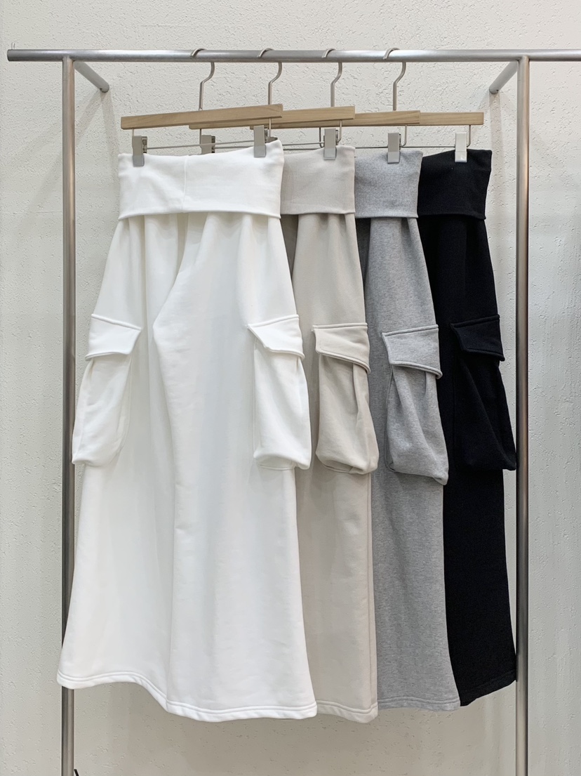 LIGHT AND SALT㊣東大門代購女裝新款推薦休閑褲闊腿褲口袋LIGHT AND SALT休閑褲