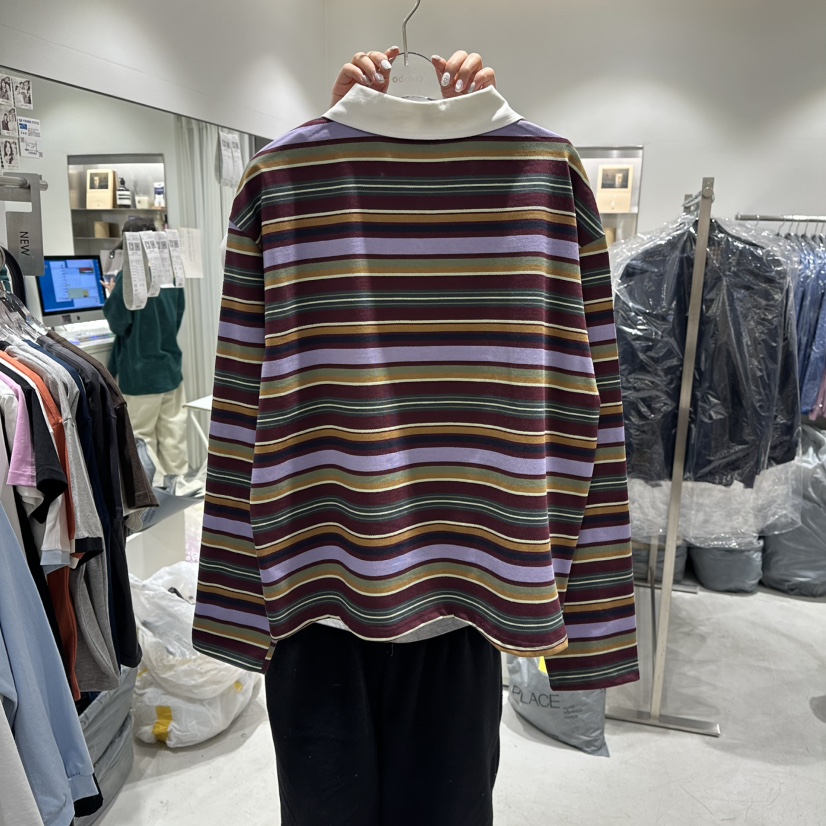 COMBO東大門直郵㊣女士新品休閑26春夏職業人氣長袖T恤春款COM_BO長袖T恤