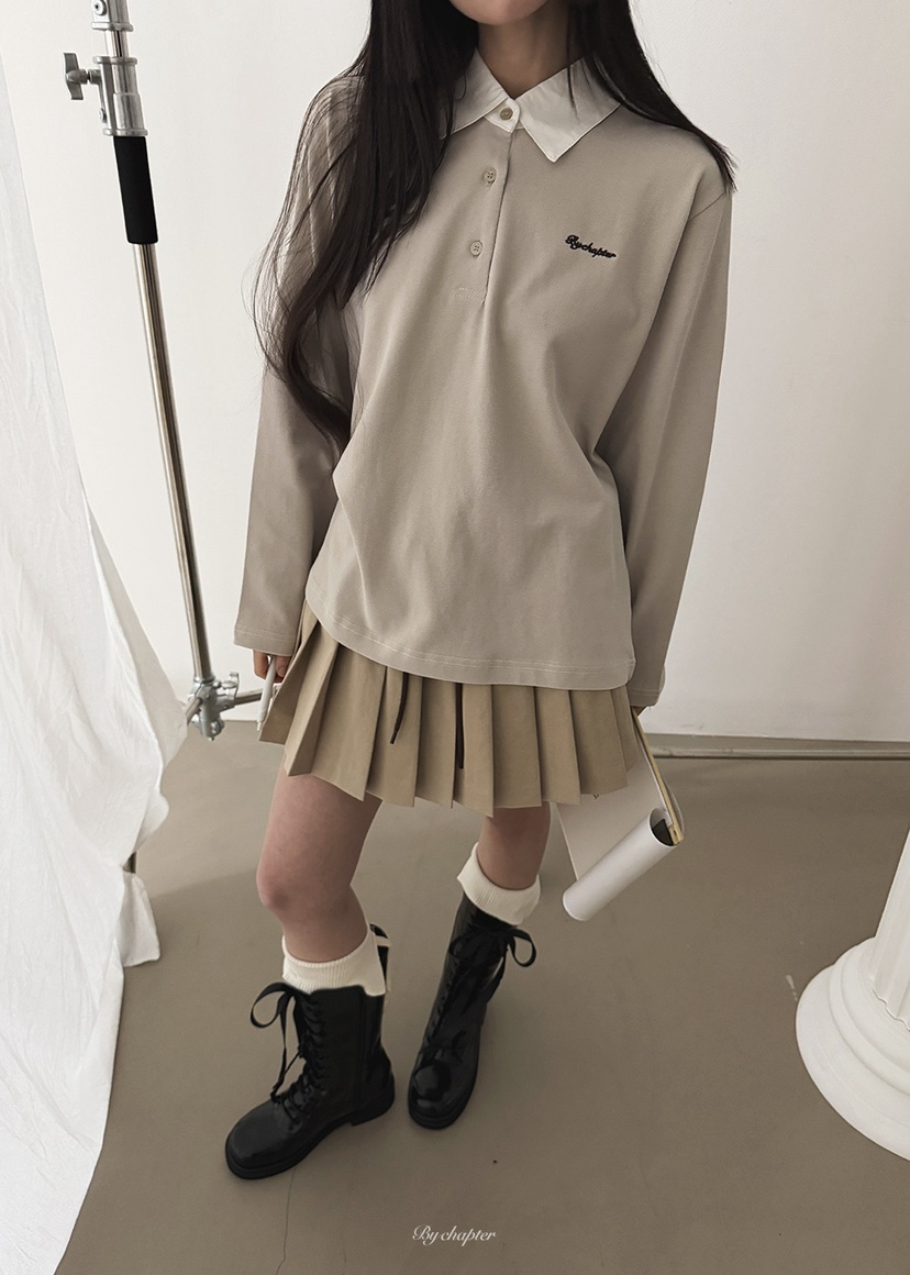 BY CHAPTER㊣東大門代購女裝新品真品職業熱賣長袖T恤春款BY Chapter長袖T恤