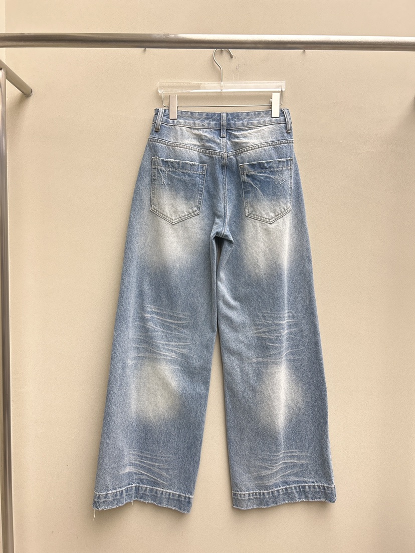 LATTE-P㊣東大門實拍女裝新品休閑推薦職業真品牛仔褲春款LATTE-P牛仔褲