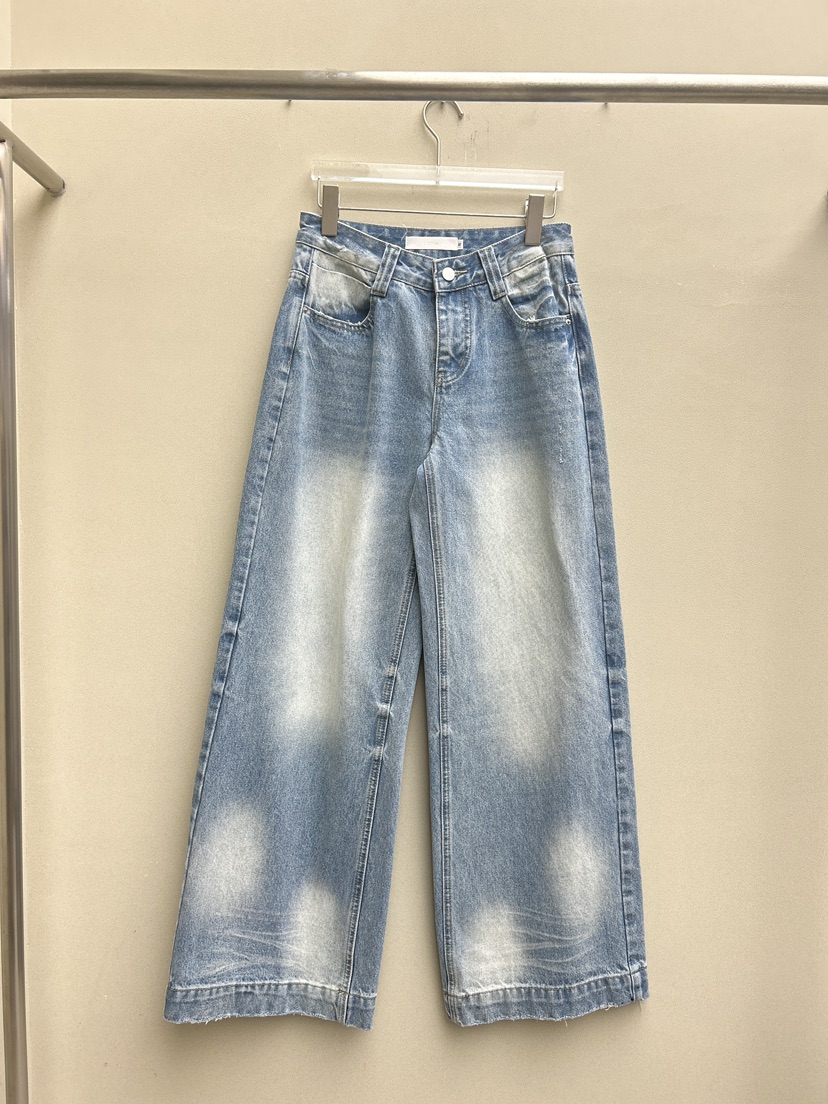 LATTE-P㊣東大門實拍女裝新品休閑推薦職業真品牛仔褲春款LATTE-P牛仔褲圖色1