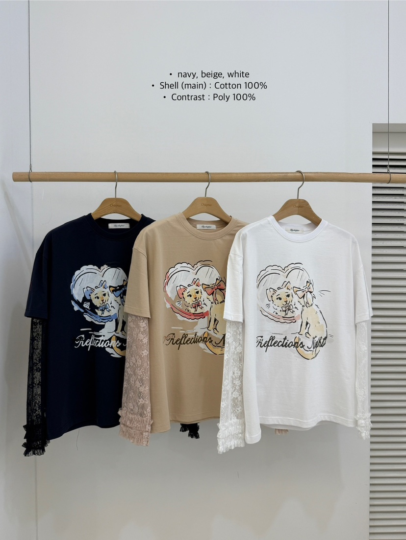 BY CHAPTER東大門直郵㊣女裝新款休閑26春夏人氣長袖T恤春款BY Chapter長袖T恤