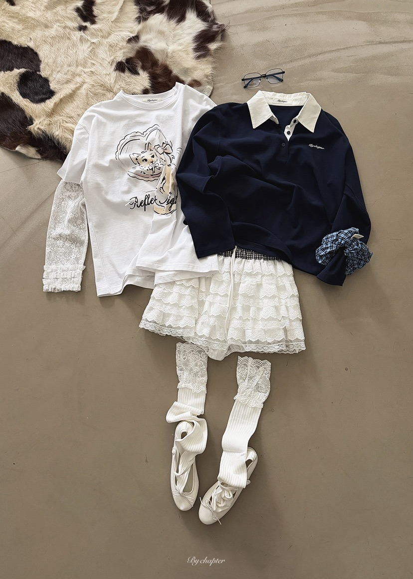 BY CHAPTER東大門直郵㊣女裝新款休閑26春夏人氣長袖T恤春款BY Chapter長袖T恤