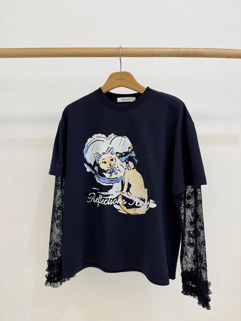 BY CHAPTER東大門直郵㊣女裝新款休閑26春夏人氣長袖T恤春款BY Chapter長袖T恤圖色3