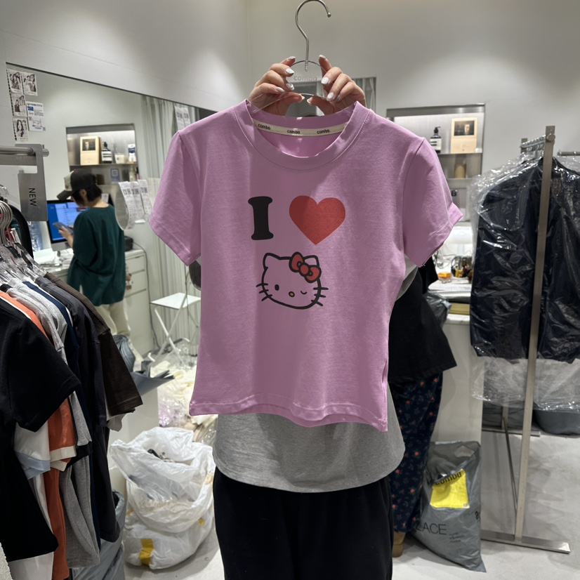 COMBO東大門直郵㊣女裝新款職業26春夏休閑熱賣真品T恤春款COM_BOT恤圖色2