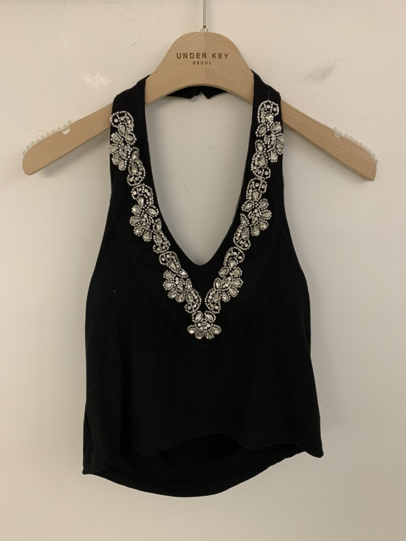 UNDER KEY東大門直郵㊣女裝新品熱賣推薦職業真品吊帶背心UNDER KEY吊帶/背心圖色2