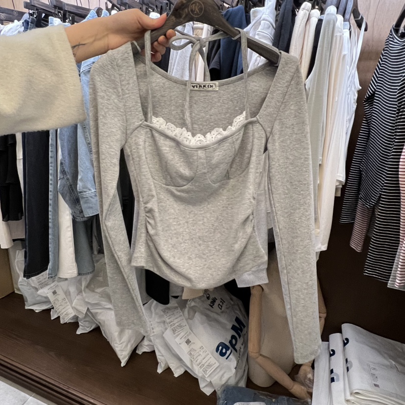 VIRKIN韓國代購㊣女裝新款真品推薦時尚人氣熱賣職業長袖T恤VIRKIN長袖T恤圖色3