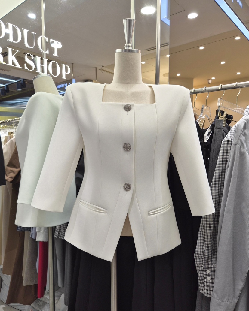 WORK SHOP㊣東大門實拍女士新品熱賣休閑職業推薦夾克春款Work_shop夾克圖色1