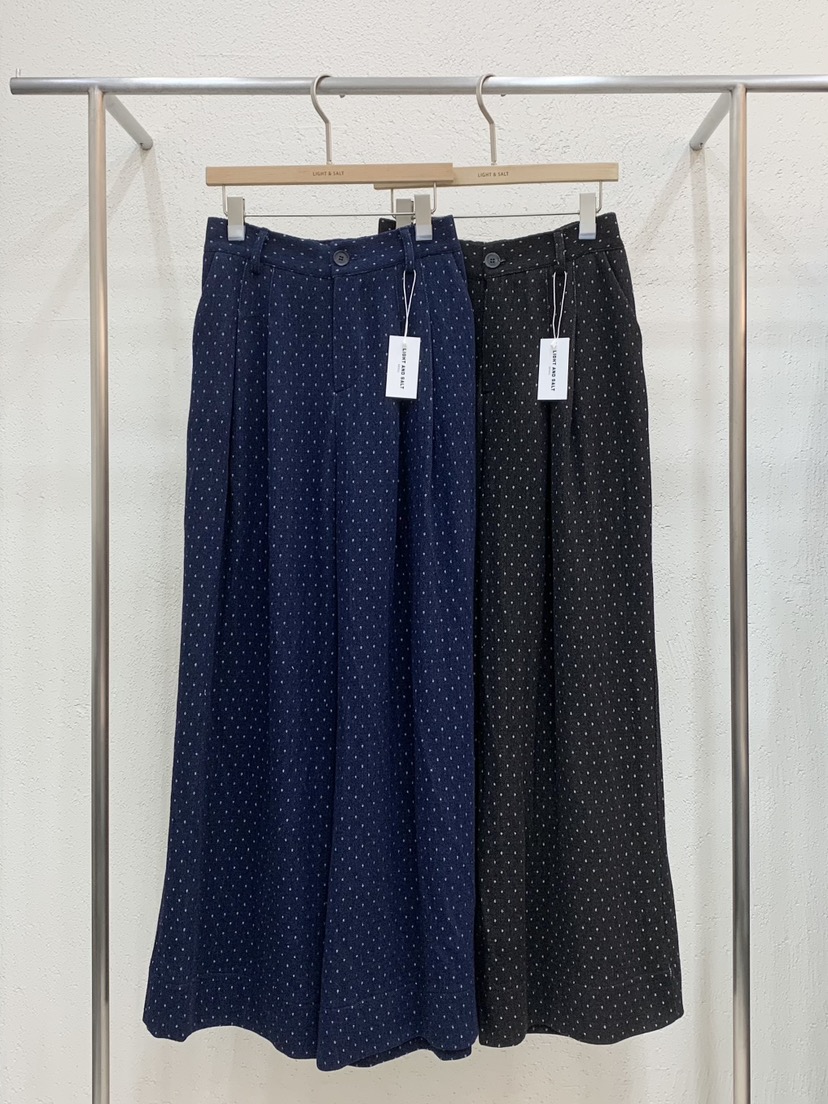 LIGHT AND SALT東大門直郵㊣女士新款真品休閑褲闊腿褲褶裥LIGHT AND SALT休閑褲