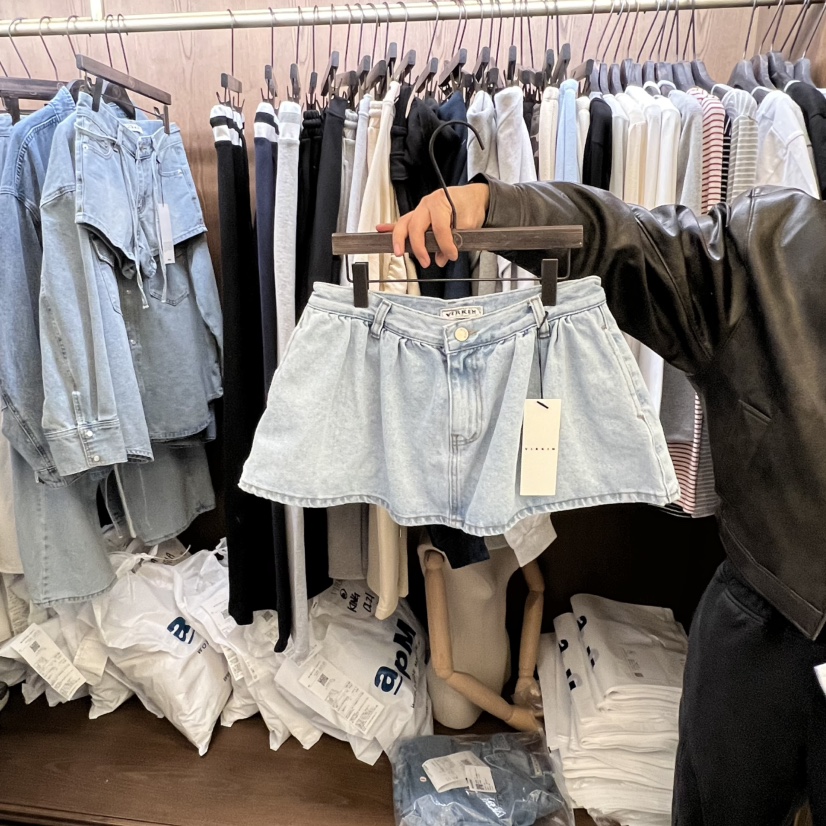 VIRKIN㊣東大門代購女裝新品職業時尚推薦人氣真品裙褲喇叭形VIRKIN裙褲圖色1