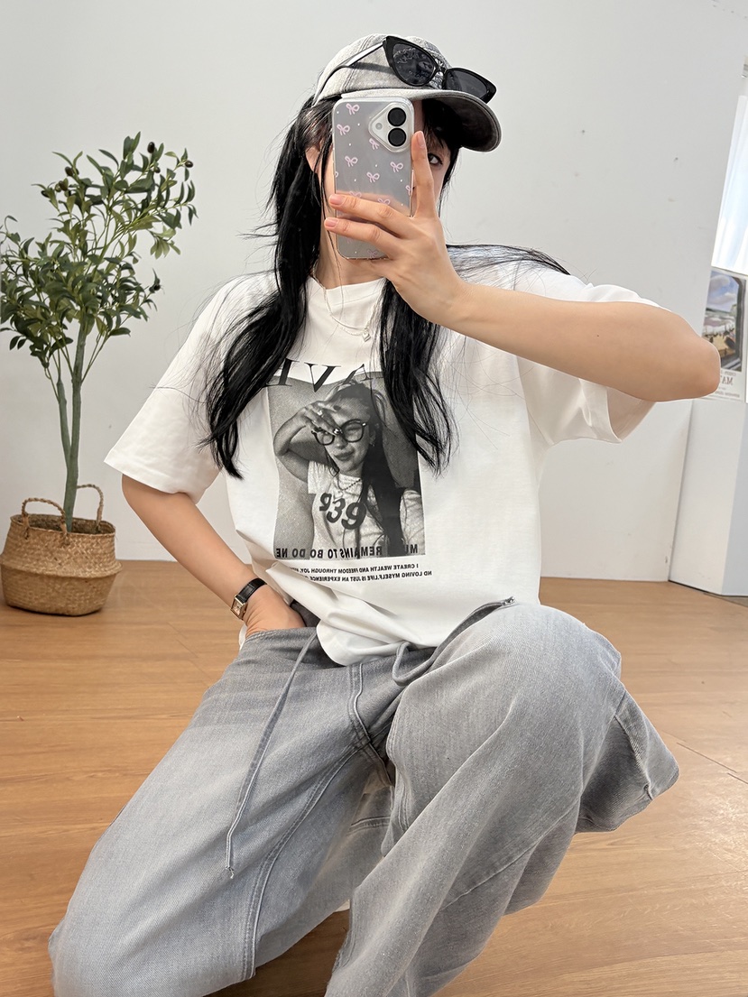 LATTE-P東大門直郵㊣女裝新款時尚真品休閑T恤不含內搭春款LATTE-PT恤圖色2