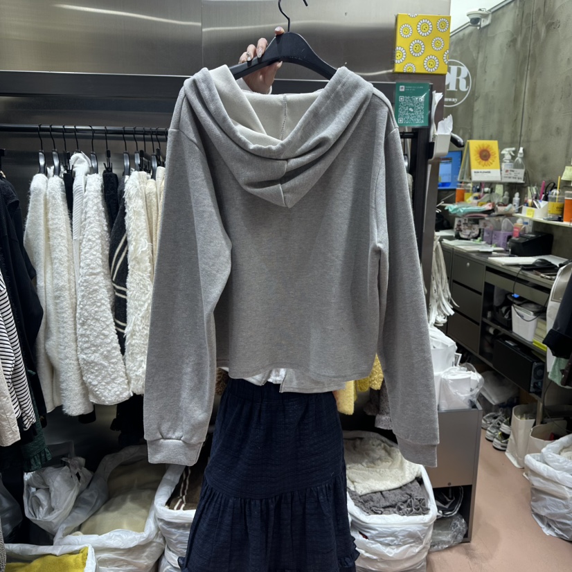 RUNWAY-런웨이㊣東大門代購女士新品熱賣衛衣連帽拉鏈衫春款RUNWAY衛衣