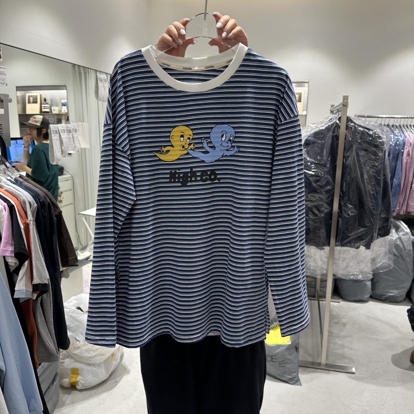 COMBO韓國代購㊣女士新品休閑時尚26春夏推薦職業長袖T恤春款COM_BO長袖T恤圖色3