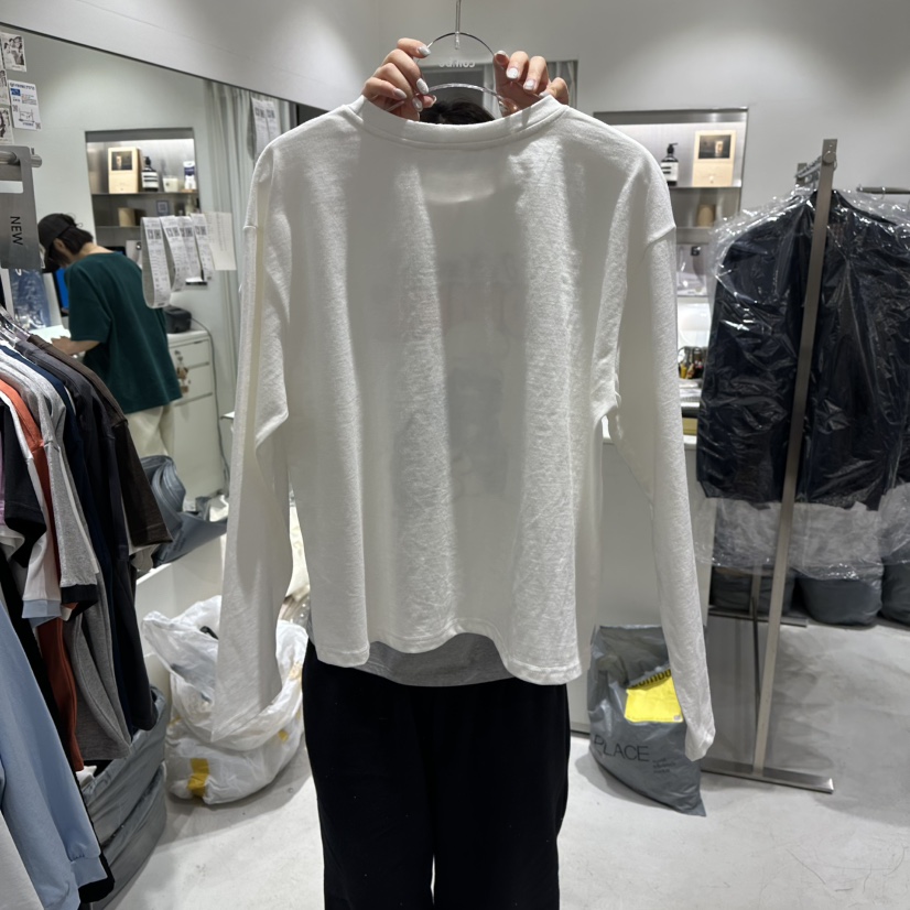 COMBO㊣東大門實拍女裝新品時尚熱賣真品26春夏長袖T恤春款COM_BO長袖T恤