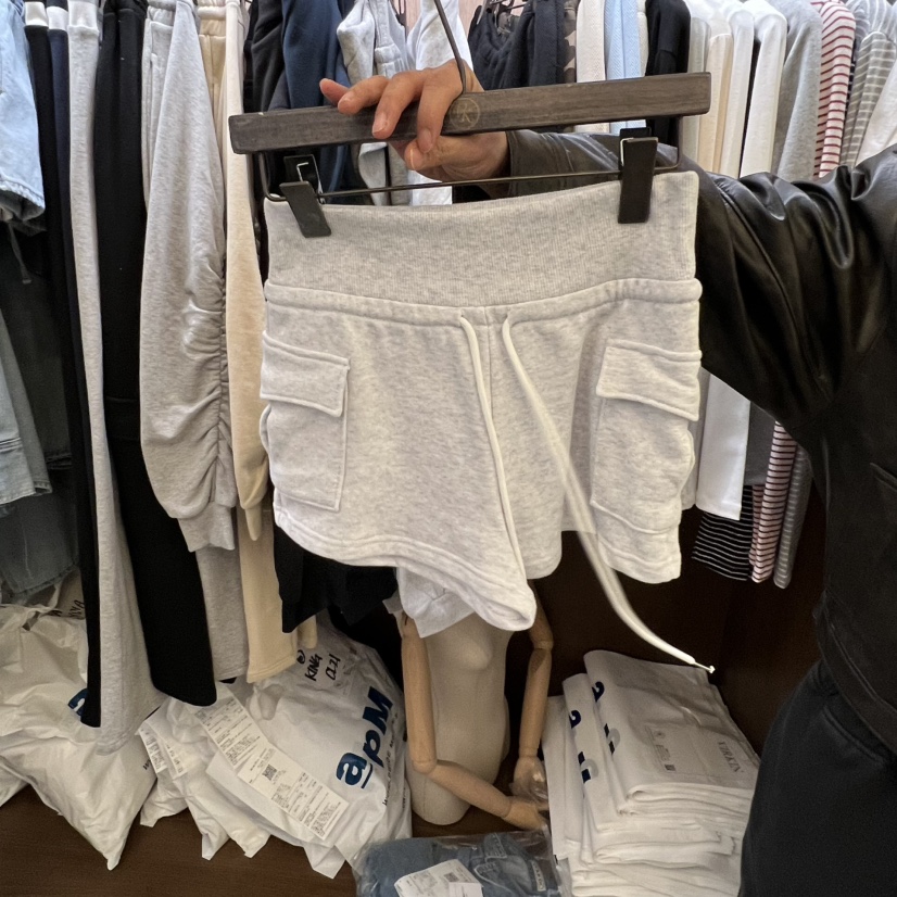 VIRKIN韓國直郵㊣女士新款26春夏職業人氣真品時尚短褲寬松VIRKIN短褲圖色1