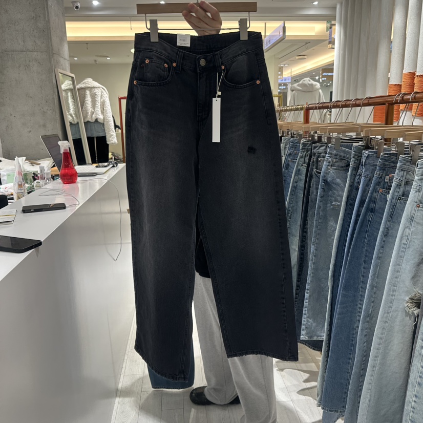 GRAYMELLOW韓國直郵㊣女士新品休閑職業26春夏真品牛仔褲春款GRAYMELLOW牛仔褲圖色2