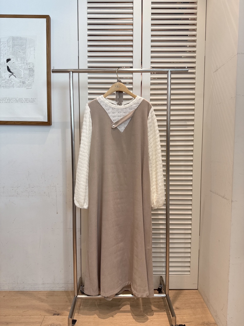 FAVE-L韓國直郵㊣女裝新款人氣熱賣真品推薦連衣裙假兩件春款FAVE-L連衣裙圖色1