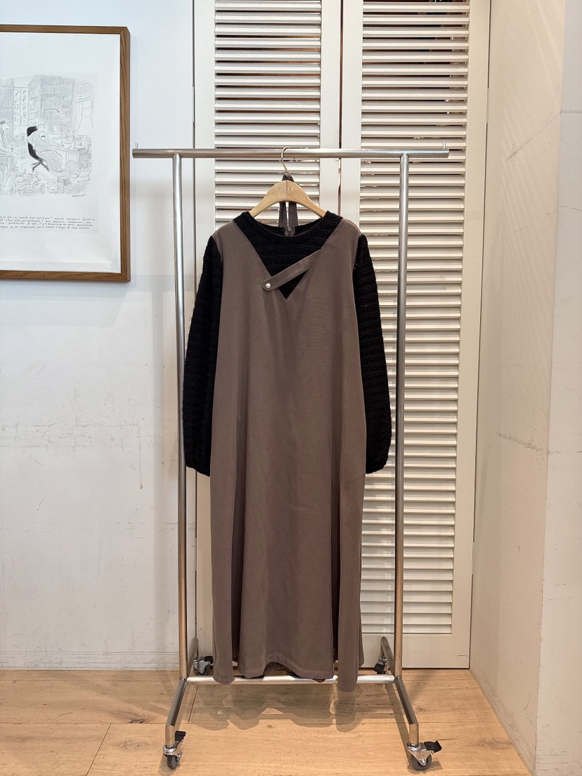 FAVE-L韓國直郵㊣女裝新款人氣熱賣真品推薦連衣裙假兩件春款FAVE-L連衣裙圖色3