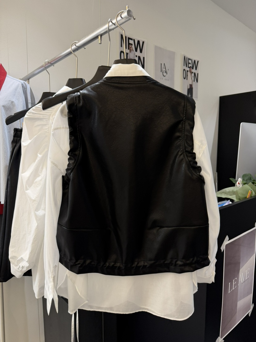 LE AVE韓國代購㊣女士新款真品職業熱賣休閑推薦馬甲不含內搭LE AVE馬甲