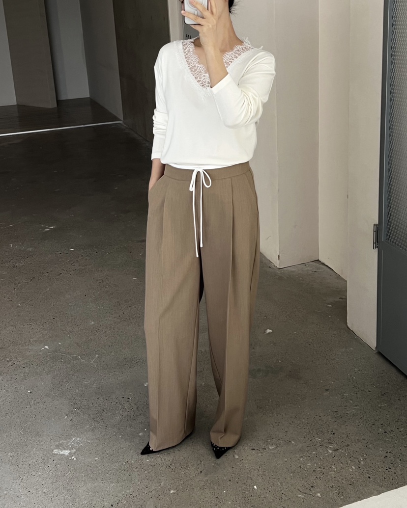 VERNI韓國代購㊣女士新款26春夏職業真品熱賣休閑人氣休閑褲VERNI休閑褲