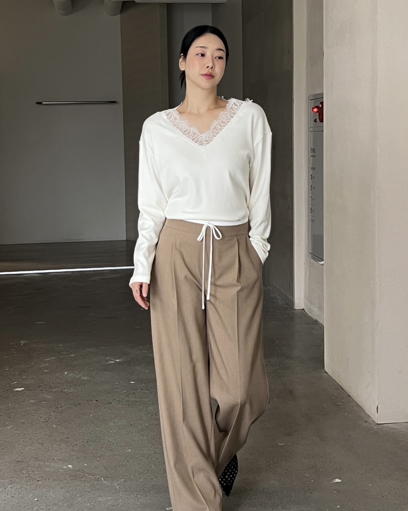 VERNI韓國代購㊣女士新款26春夏職業真品熱賣休閑人氣休閑褲VERNI休閑褲