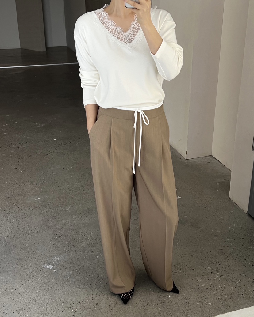 VERNI韓國代購㊣女士新款26春夏職業真品熱賣休閑人氣休閑褲VERNI休閑褲