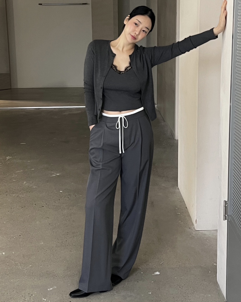 VERNI韓國代購㊣女士新款26春夏職業真品熱賣休閑人氣休閑褲VERNI休閑褲