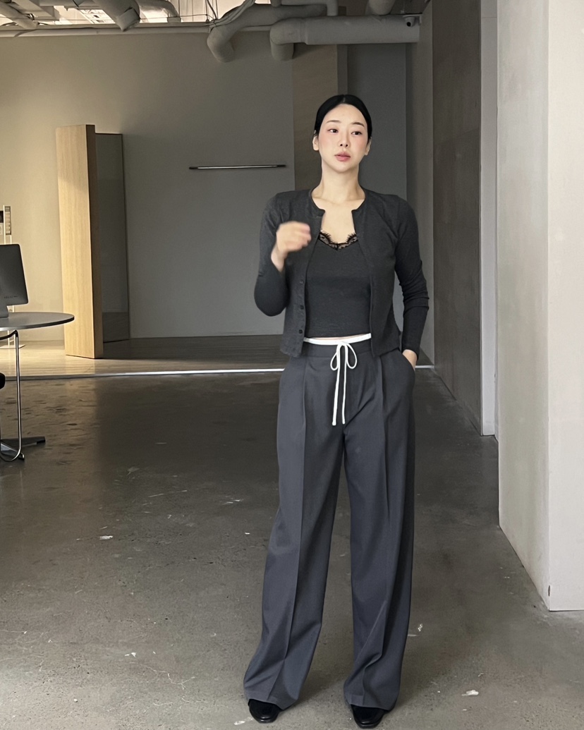 VERNI韓國代購㊣女士新款26春夏職業真品熱賣休閑人氣休閑褲VERNI休閑褲