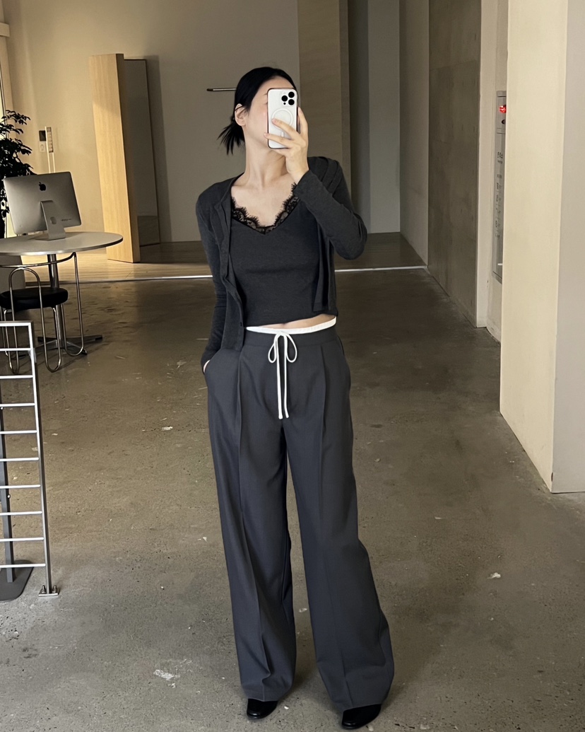 VERNI韓國代購㊣女士新款26春夏職業真品熱賣休閑人氣休閑褲VERNI休閑褲