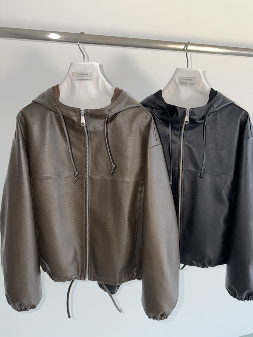 BAKING POWDER㊣東大門實拍女士新款推薦時尚熱賣夾克皮革BAKING POWDER夾克