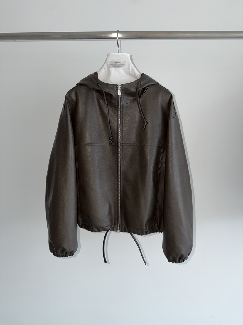 BAKING POWDER㊣東大門實拍女士新款推薦時尚熱賣夾克皮革BAKING POWDER夾克圖色1