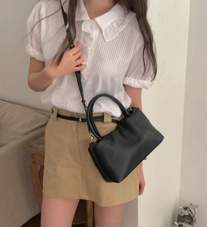 TROUVAILLE㊣東大門實拍女裝新款時尚休閑職業真品熱賣手提包TROUVAILLE手提包