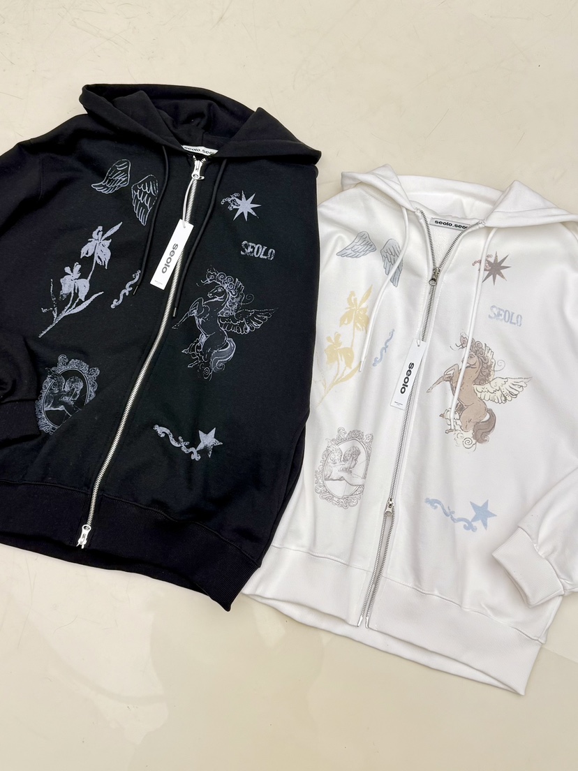 SEOLO㊣東大門實拍女裝新款26春夏熱賣職業真品人氣夾克拉鏈Seolo seoul夾克