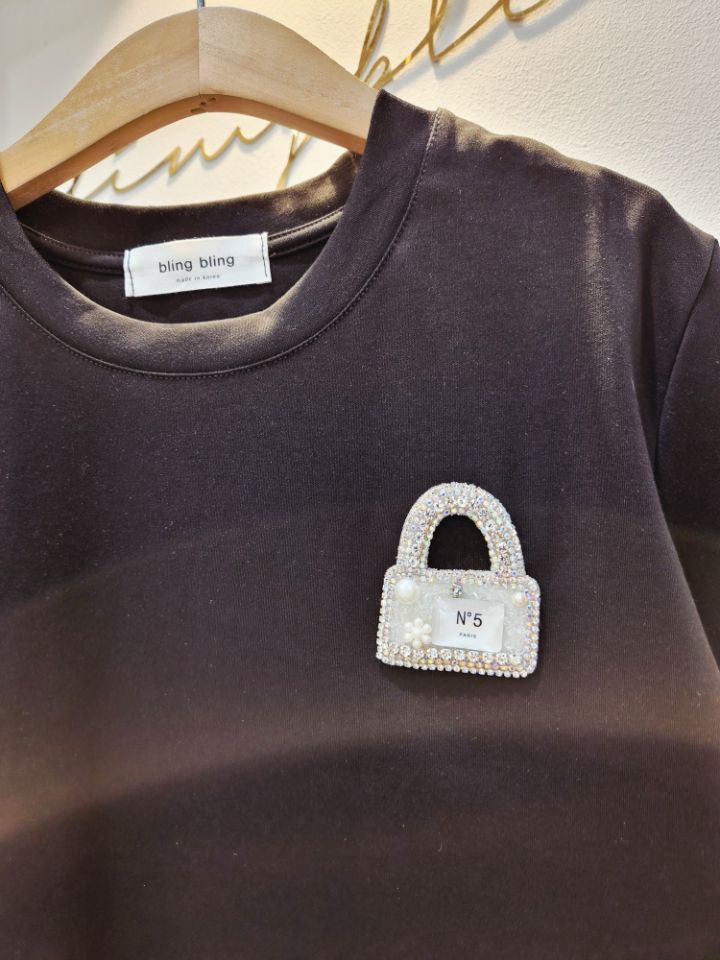 RICO/BLING BLING-S㊣東大門代購女士新款26春夏時尚T恤RICO/BLING BLING-ST恤