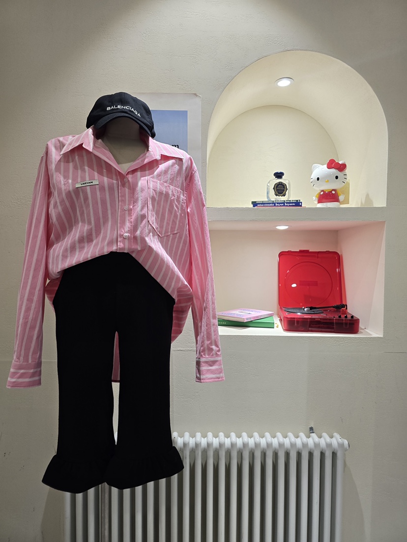 LIKEVAM東大門直郵㊣女士新品人氣推薦休閑職業26春夏襯衫蕾絲衫LIKEVAM襯衫/蕾絲衫