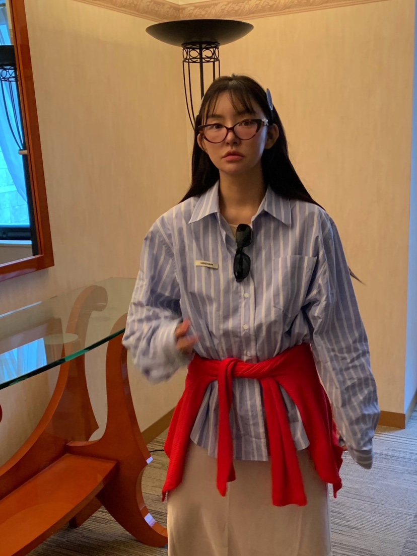 LIKEVAM東大門直郵㊣女士新品人氣推薦休閑職業26春夏襯衫蕾絲衫LIKEVAM襯衫/蕾絲衫