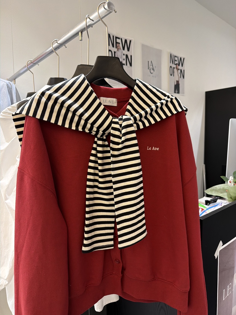 LE AVE㊣東大門實拍女裝新款休閑時尚推薦圍巾披肩不含內搭LE AVE圍巾/披肩圖色1