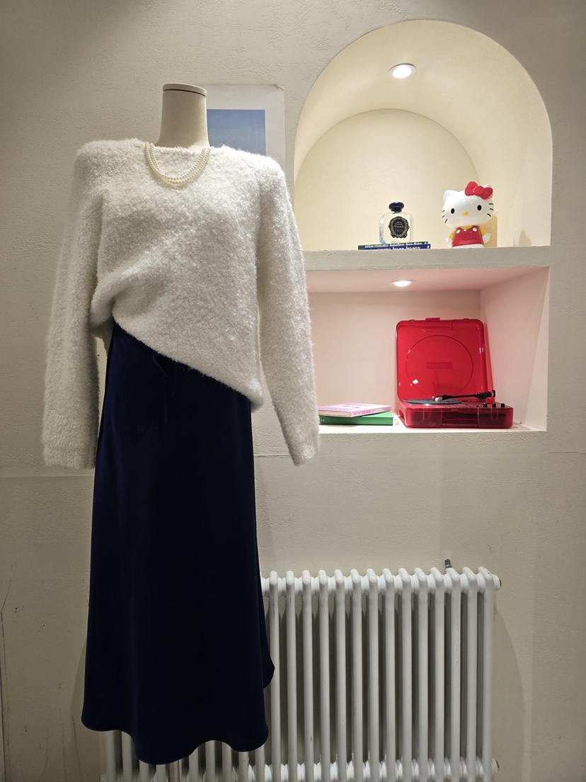 LIKEVAM㊣東大門實拍女裝新款人氣26春夏休閑時尚推薦長裙緞面LIKEVAM長裙